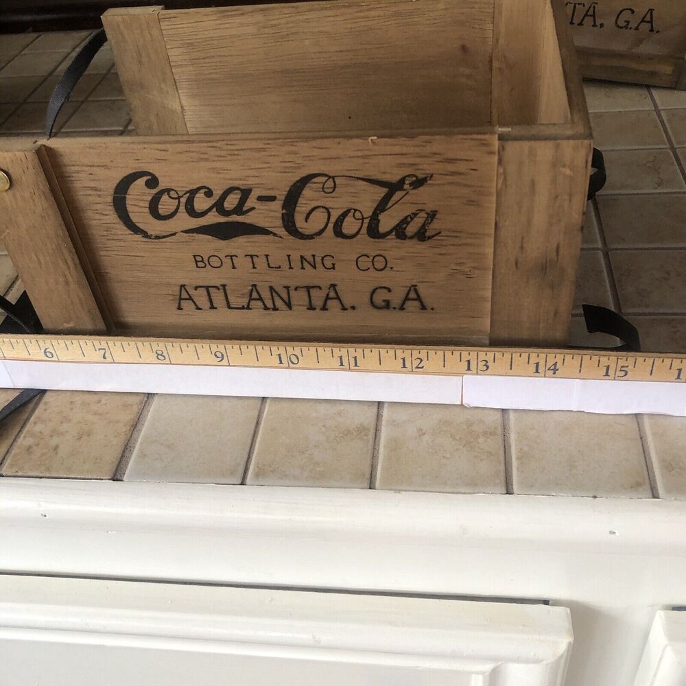 Vitange Coca Cola Wood Box coke advertising Bottling Co Atlanta GA -5 P… - Picture 16 of 16